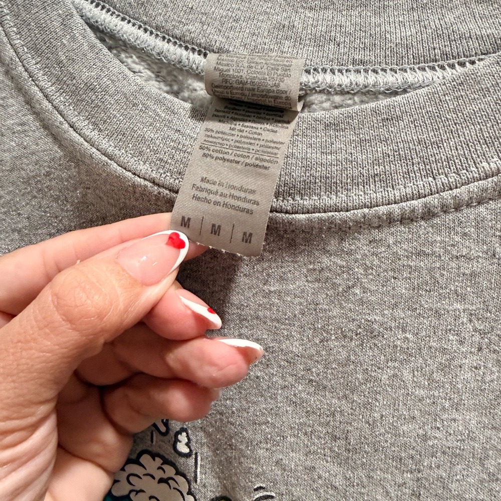Gray Graphic Sweater - Picture 2 of 3